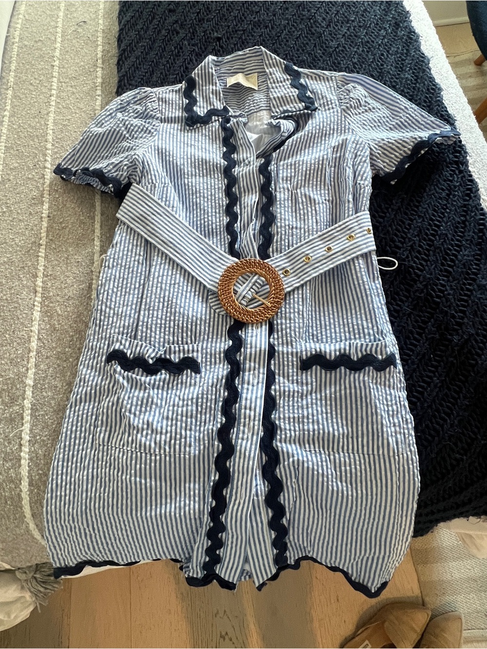 Sail to Sable Ella Seersucker Dress